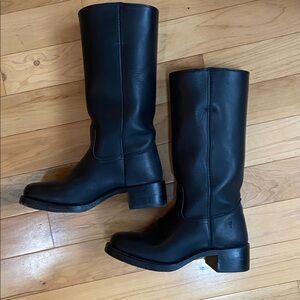 Frye 14L campus boot black sz 9